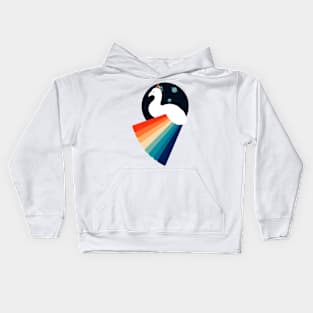 Rainbow Peacock Kids Hoodie